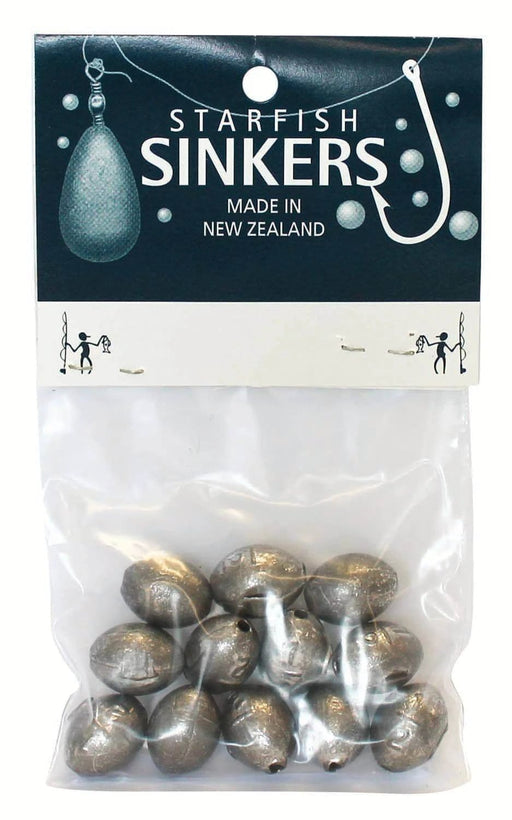 starfish Egg Sinkers Starfish Egg Sinker Packet 1/2oz (12 per pack) Starfish Egg Sinker 12 Pack One Half Ounce