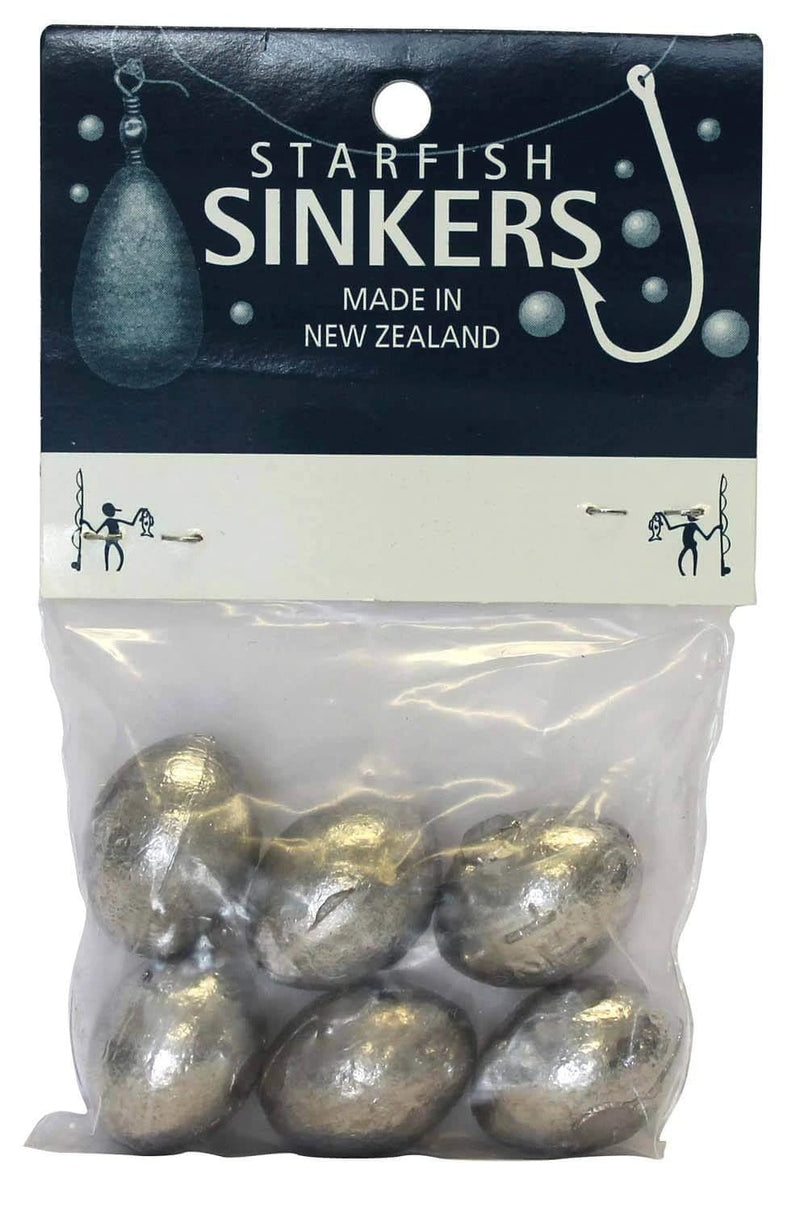 starfish Egg Sinkers Starfish Egg Sinker Packet 1.5oz (6 per pack) Starfish Egg Sinker Packet 1.5oz For Estuary Fishing