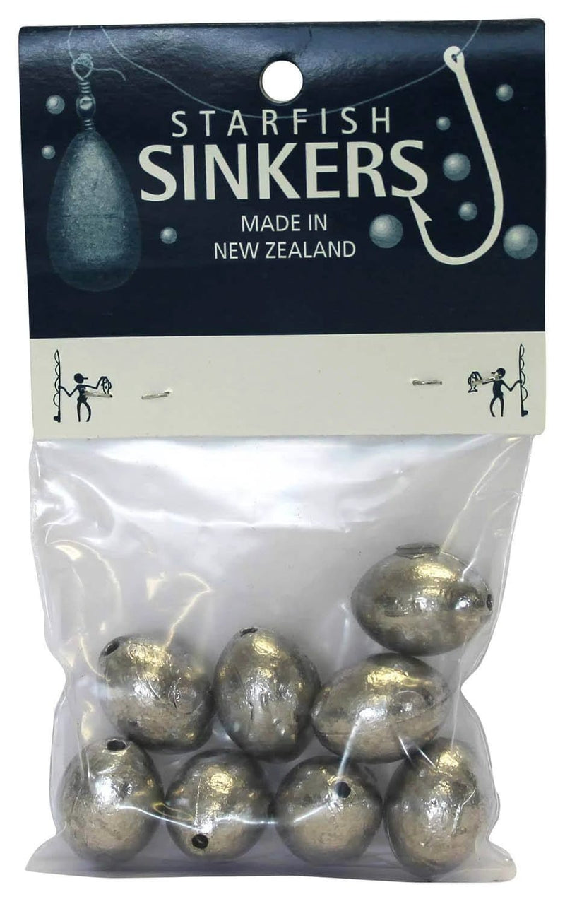 starfish Egg Sinkers Starfish Egg Sinker Packet 1oz (8 per pack) Starfish Egg Sinker Packet 1oz 8 Pack Estuary