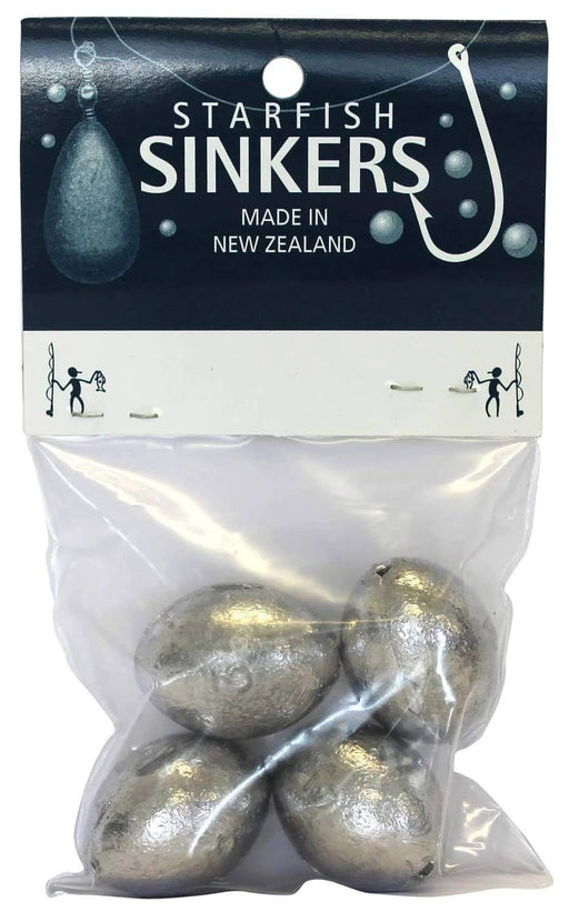 starfish Egg Sinkers Starfish Egg Sinker Packet 3oz (4 per pack) Starfish Egg Sinker Packet 3oz for Light Rigs