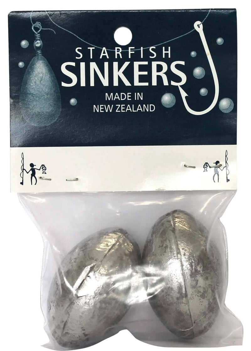 starfish Egg Sinkers Starfish Egg Sinker Packet 6oz (2 per pack) Starfish Egg Sinker Packet 6oz 2 Pack For Light Rigs