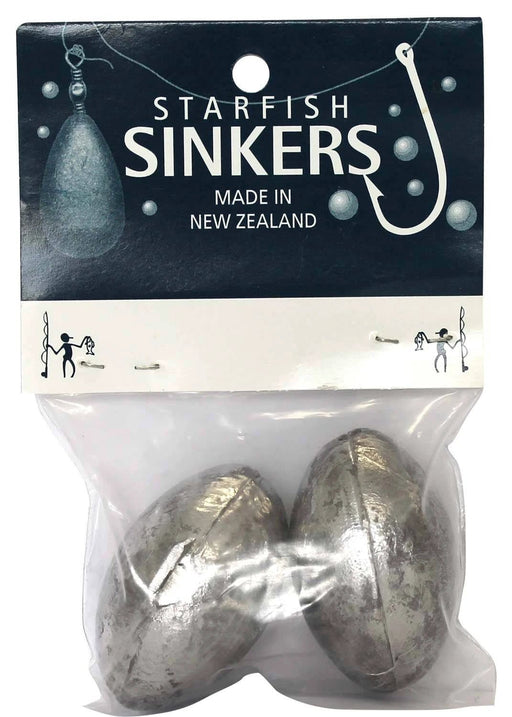 starfish Egg Sinkers Starfish Egg Sinker Packet 6oz (2 per pack) Starfish Egg Sinker Packet 6oz 2 Pack For Light Rigs