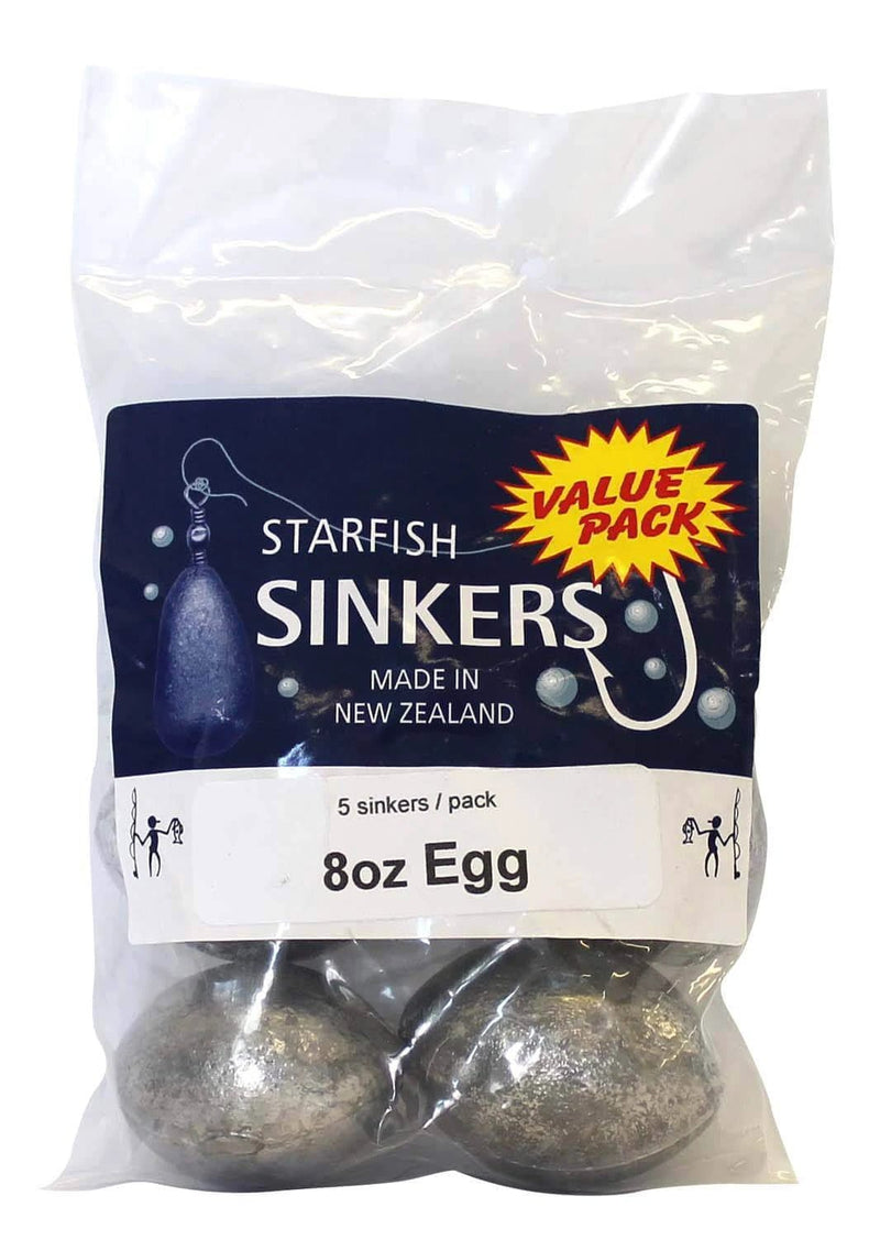 starfish Egg Sinkers Starfish Egg Sinker Value Pack 8oz (5 per pack) Starfish Egg Sinker Value Pack 8oz For Estuary Fishing