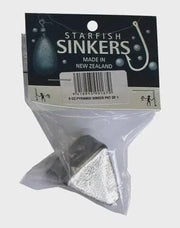 starfish General Starfish Pyramid Sinker Packet 8oz (1 per pack) Starfish Pyramid Sinker Packet 8oz for Surf Fishing