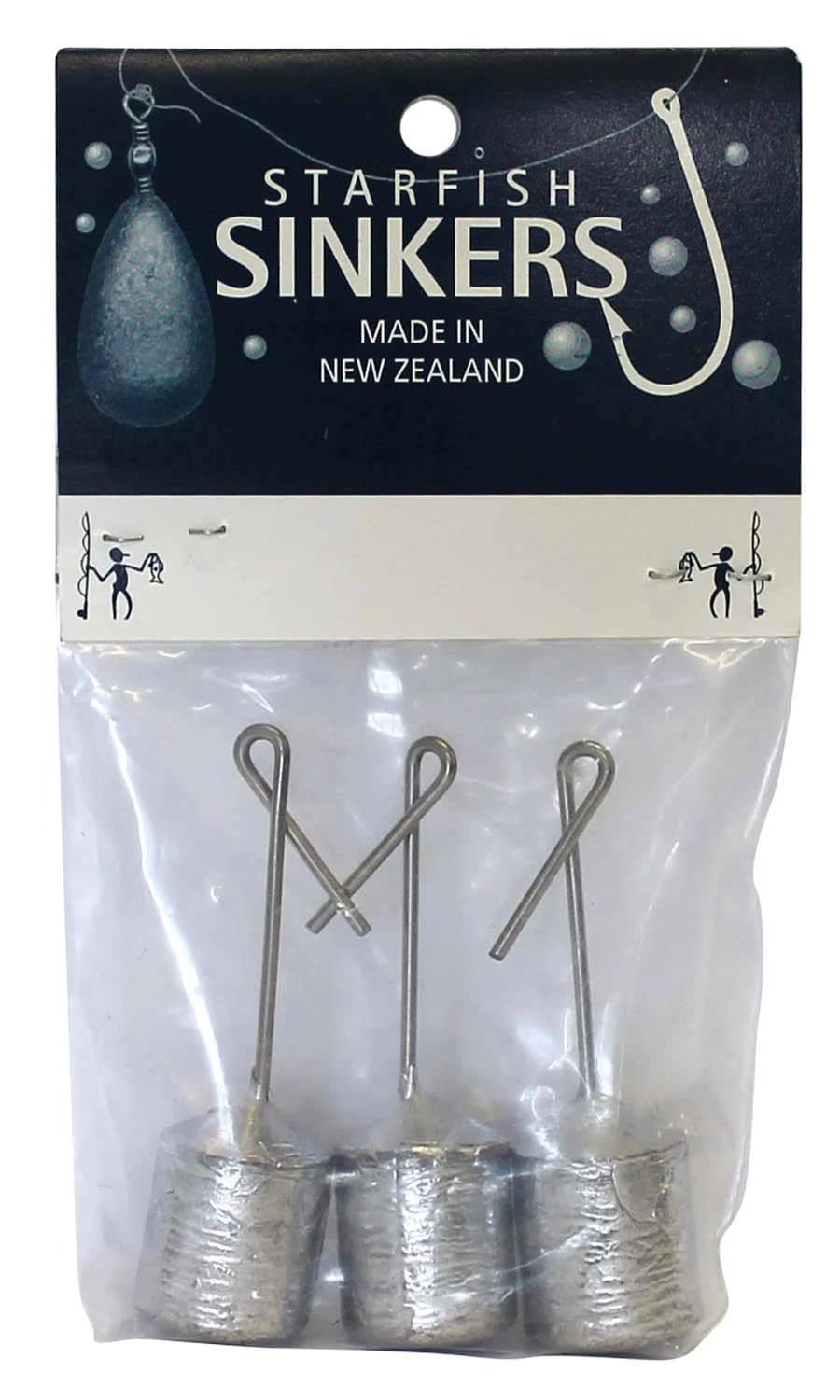 Starfish Long Line Sinker Packet 2oz (3 per pack)