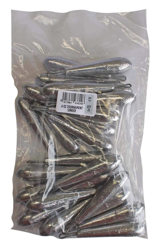 starfish Other Sinkers Tournament Sinker Bulk Pack 4oz (25 per pack) Starfish Tournament Sinker Bulk Pack 4oz