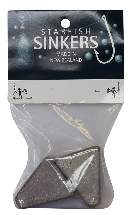 starfish Pyramid Sinkers Starfish Pyramid Sinker Packet 6oz (2 per pack) Starfish Pyramid Sinkers 6oz Pack for Bottom Control