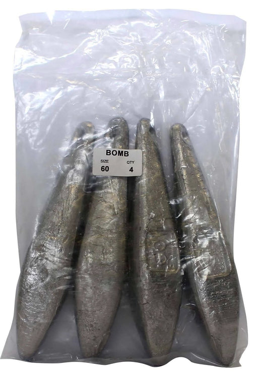 Starfish Reef Sinker 60oz Bulk Pack Offshore Saltwater Fishing Durable Weights for Precise Bait Placement 4 Pack