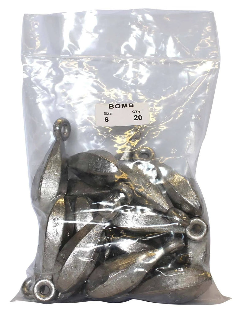 Starfish Reef Sinker Bulk Pack 6oz 20 Count Offshore Deep Water Bottom Rig Sinker For Saltwater Anglers