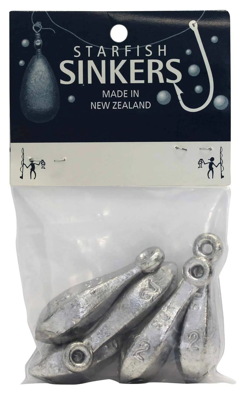 starfish Reef Sinkers Starfish Reef Sinker Packet 2oz (5 per pack) Starfish Reef Sinker Packet 2oz 5 Per Pack