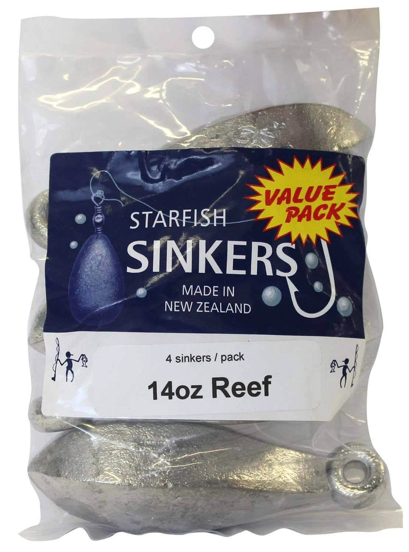 starfish Reef Sinkers Starfish Reef Sinker Value Pack 14oz (4 per pack) Starfish Reef Sinker Value Pack 14oz For Reef Fishing