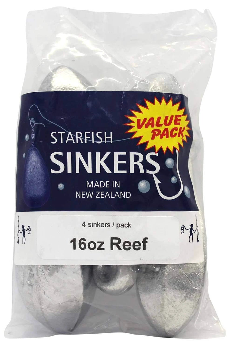 starfish Reef Sinkers Starfish Reef Sinker Value Pack 16oz (4 per pack) Starfish Reef Sinker Value Pack 16oz 4 Pack