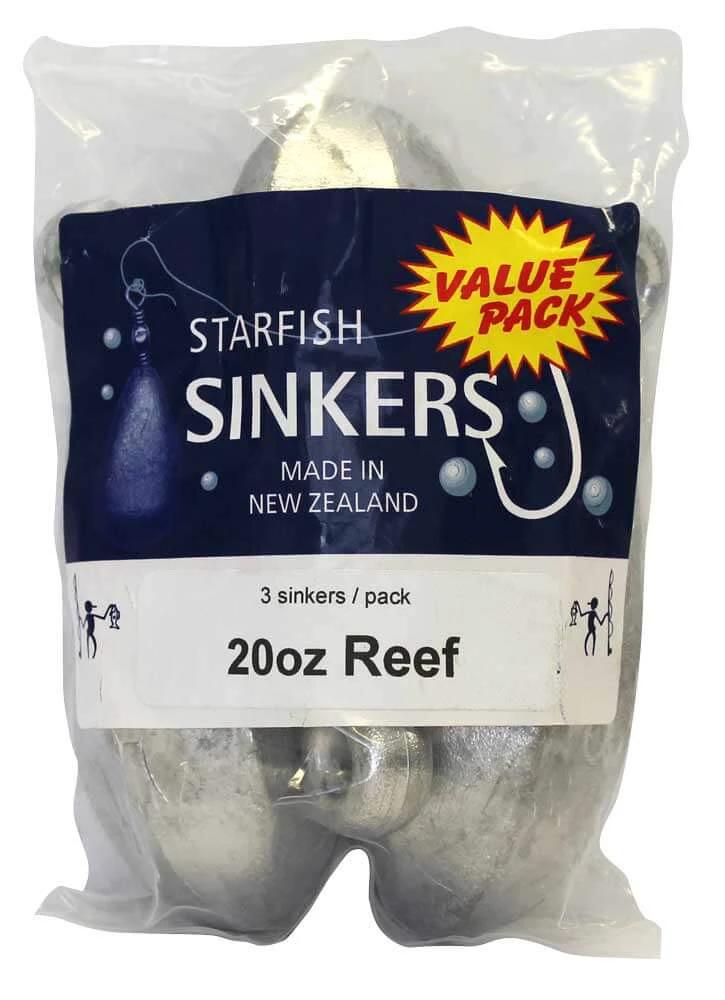 starfish Reef Sinkers Starfish Reef Sinker Value Pack 20oz (3 per pack) Starfish Reef Sinker Value Pack 20oz Three Pack