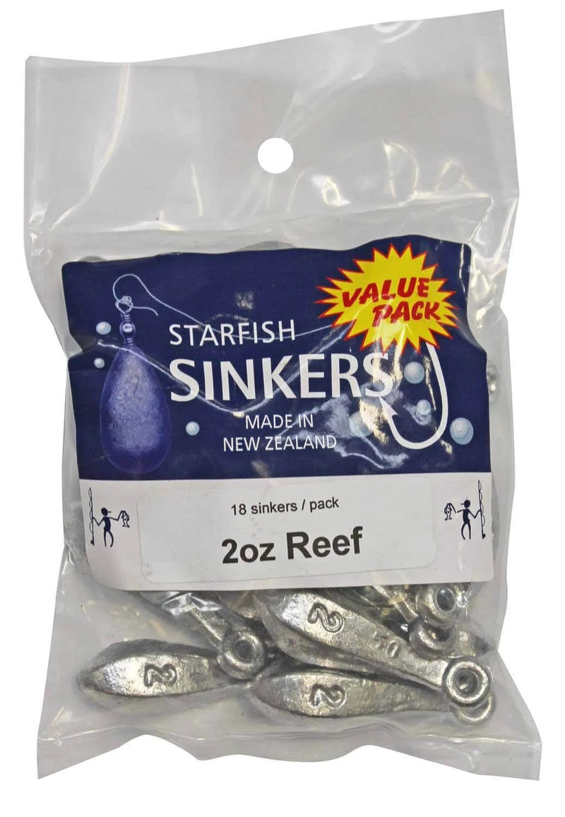 starfish Reef Sinkers Starfish Reef Sinker Value Pack 2oz (18 per pack) Starfish Reef Sinker Value Pack 2 Oz 18 Per Pack