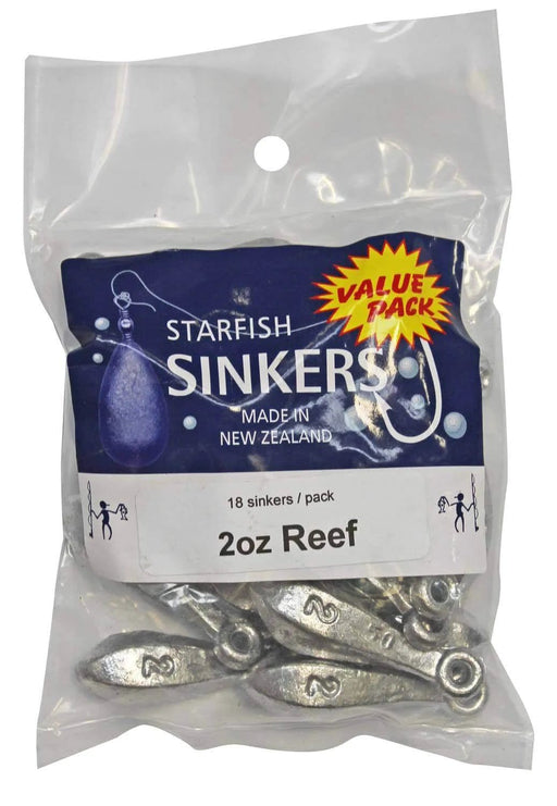 starfish Reef Sinkers Starfish Reef Sinker Value Pack 2oz (18 per pack) Starfish Reef Sinker Value Pack 2 Oz 18 Per Pack