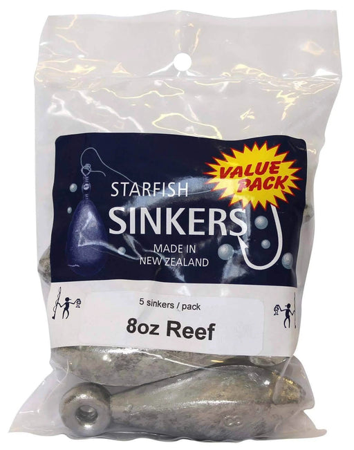 starfish Reef Sinkers Starfish Reef Sinker Value Pack 8oz (5 per pack) Starfish Reef Sinker Value Pack 8oz Five Sinkers