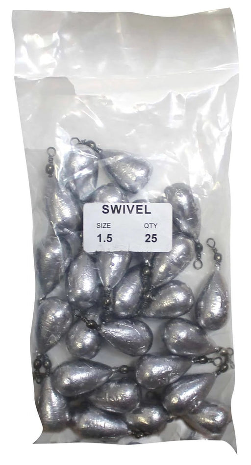 Starfish Clip On Sinkers 1.5oz With Swivel For Anglers