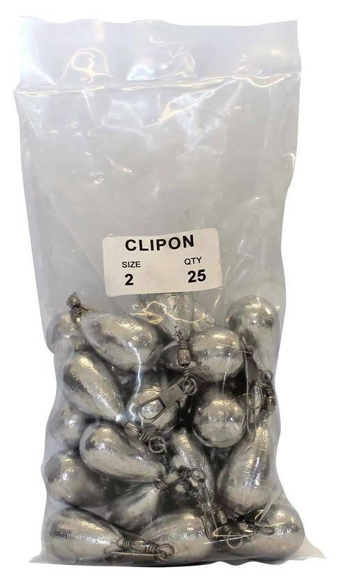 Clip On Sinkers 2oz Built In Swivel For Anglers Starfish