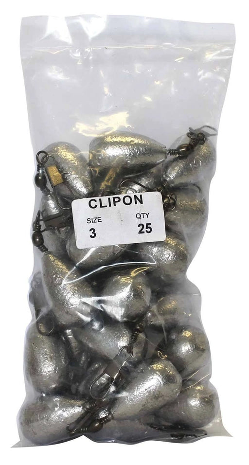 Clip On Sinkers 3oz Bulk Pack With Built In Swivel For Quick Attachment Snag Resistant For Anglers Starfish