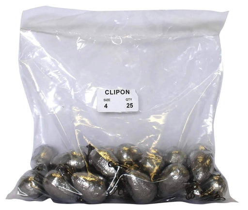 starfish Snap On Sinkers Clipon Sinker Bulk Pack 4oz (25 per pack) Clip On Sinkers 4oz Bulk Pack by Starfish
