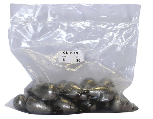 Starfish Clip On Sinkers 5oz Bulk Pack With Built In Swivel Snag Resistant For Anglers