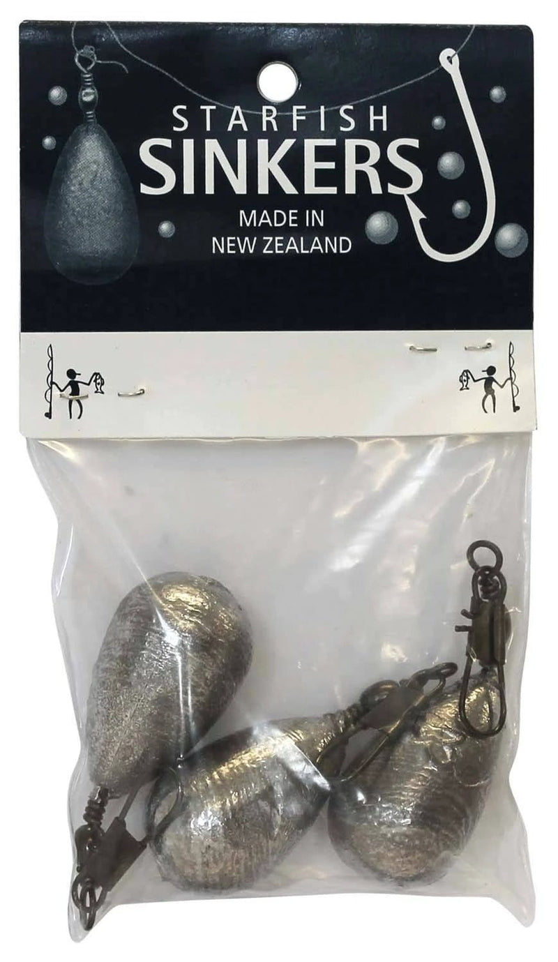 starfish Snap On Sinkers Starfish Clipon Sinker Packet 3oz (3 per pack) Starfish Clipon Sinker 3oz Pack for Fishing Tackle