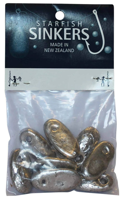 starfish Spoon Sinkers Starfish Spoon Sinker Sinker Packet 1oz (8 per pack) Starfish Spoon Sinker 1oz Pack 8 Sinkers