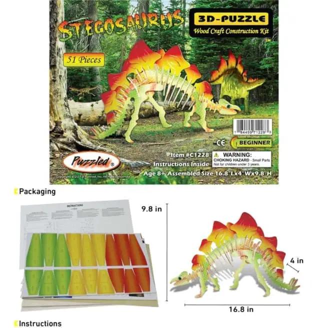 9eight5 3D Puzzle Stegosaurus (illuminated) Stegosaurus (illuminated)