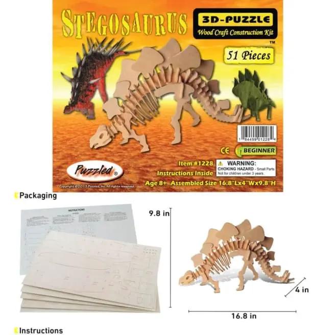 9eight5 3D Puzzle Stegosaurus (large) Stegosaurus (large)