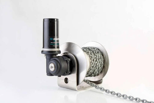 StressFree Mini Anchor Winch by Absolute Marine, Push Button Control for Small Boats, Fast Reliable Anchoring