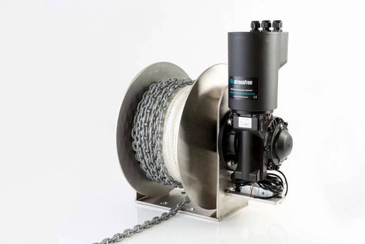 Stressfree Mighty Anchor Winch Free Fall 1700W Marine Drum For Boats Over 10m Mooring Safety