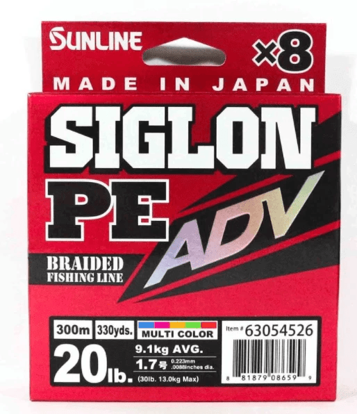 Sunline Fishing Line Sunline Siglon PE ADV Mult 1.2 300m 20Ib Sunline Siglon PE Adv Mult 1.2 300m 20 Lb