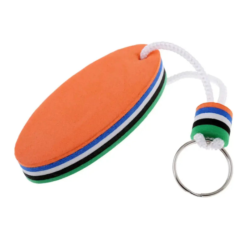 Habicare SS Surfboard Floating Key Ring (White & Orange) Surfboard Floating Key Ring (White & Orange)