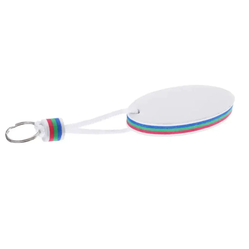 Habicare SS Surfboard Floating Key Ring (White & Orange) Surfboard Floating Key Ring (White & Orange)