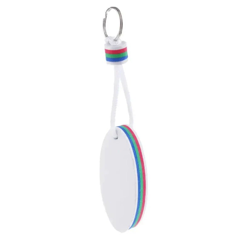 Habicare SS Surfboard Floating Key Ring (White & Orange) Surfboard Floating Key Ring (White & Orange)
