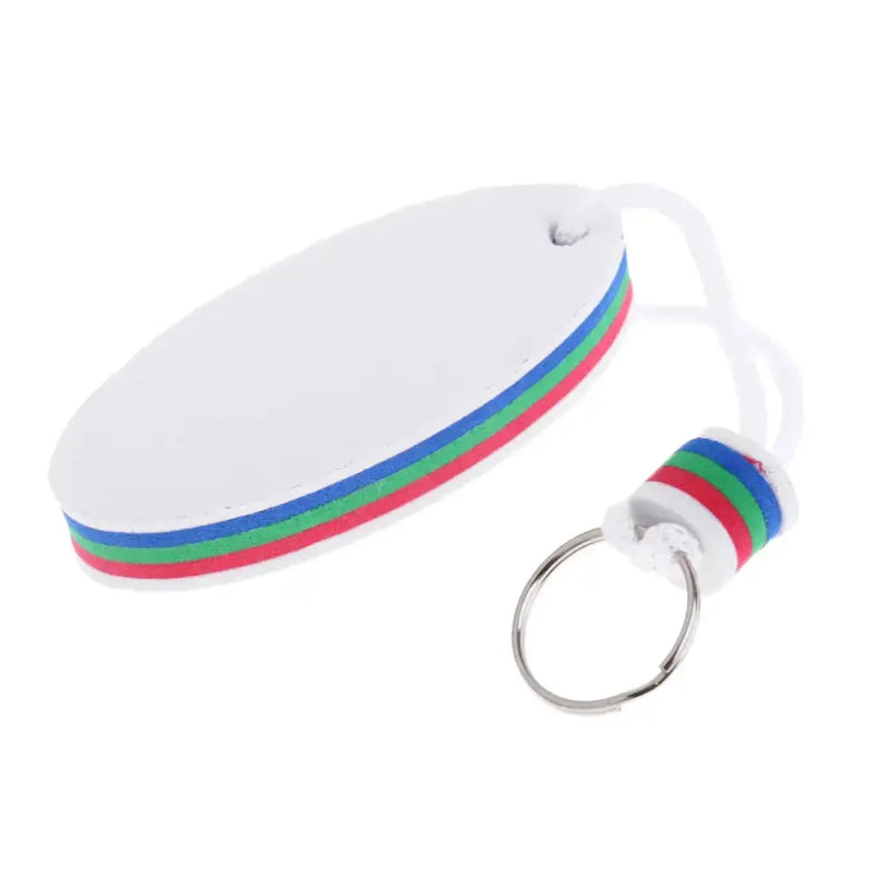 Habicare SS Surfboard Floating Key Ring (White & Orange) Surfboard Floating Key Ring (White & Orange)