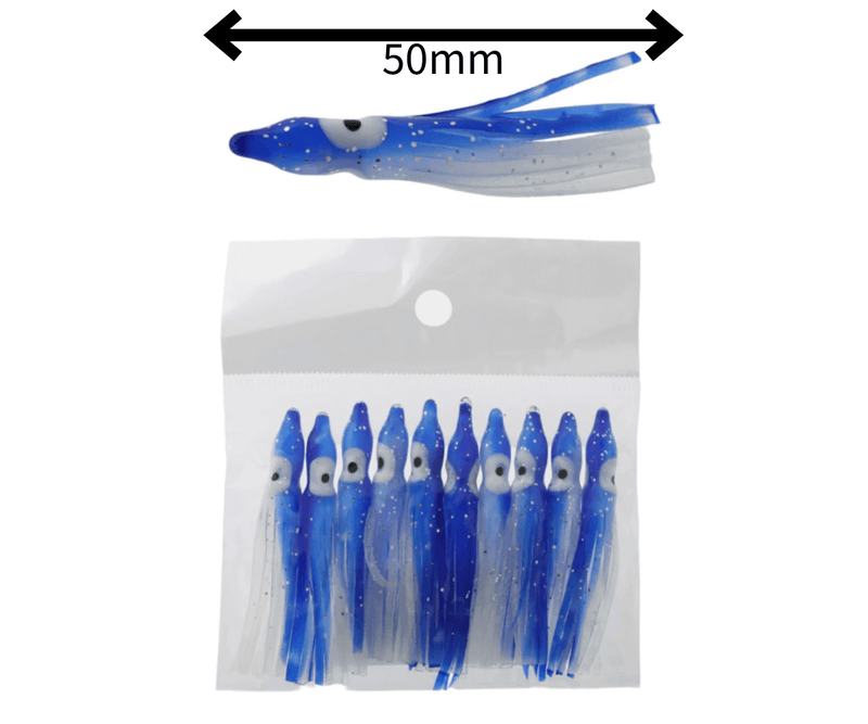 Sea Harvester Tackle Lures Surfcasting Octopus Skirt 50mm 10 pack Sea Harvester Surfcasting Octopus Skirt Pack 10pcs