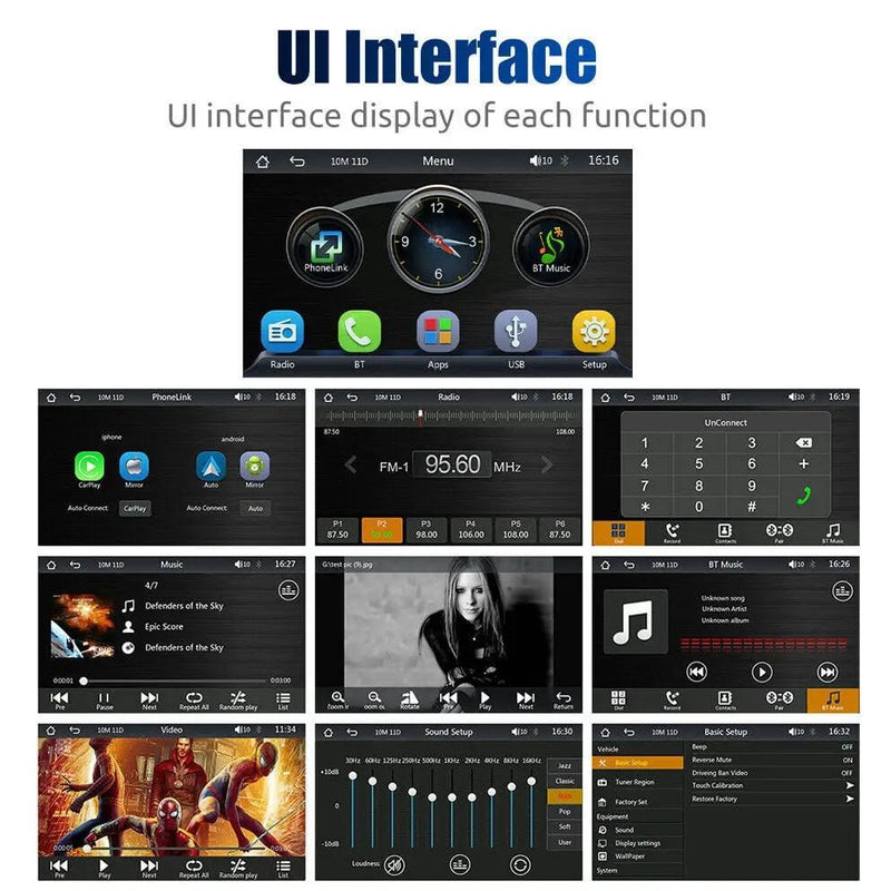 7" Apple Carplay Car Stereo Radio Bluetooth Camera – view 8