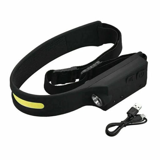 salelink.co.nz Unbranded LED Head Torch Headlight Headlamp Water Resistant COB LED Head Torch With Motion Sensor