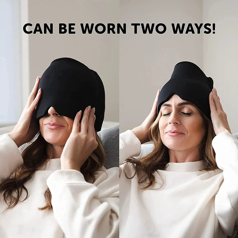 Reusable Cooling Cap Gel Ice Cap Cooling Head Wrap – view 3