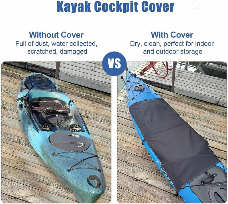 112x72cm Kayak Cockpit Drape Waterproof Seal Cockpit Cover – view 5