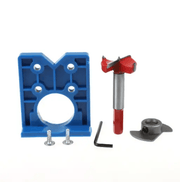 35mm Door Hinge Hole Saw Cutter Concealed Hinge Jig with Forstner Bits Positioner – view 1