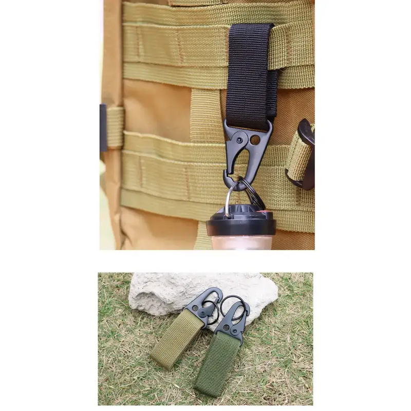 Habicare SS Tactical Buckle Habicare Tactical Webbing Buckle with Hook Clip