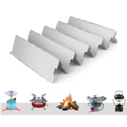 Tall Aluminium Stove Windscreen – Foldable Gas Burner Shield – view 4