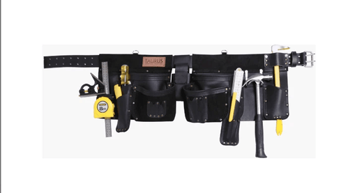 Taurus Leather Apron Heavy Duty Yankee LH Black Tradesman