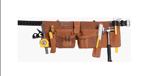 Taurus Leather Heavy Duty Super Yankee Apron Tool Belt for Professionals Barley Left Hand Comfort