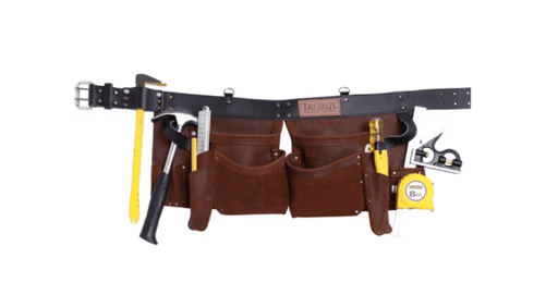 Taurus Leather PRO4 Split Leg Apron Durable Full Grain New Zealand Leather For Builders And Tradespeople