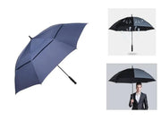 Navy Double-Canopy Umbrella Windproof 150CM Large Auto-Open +Cover – view 2