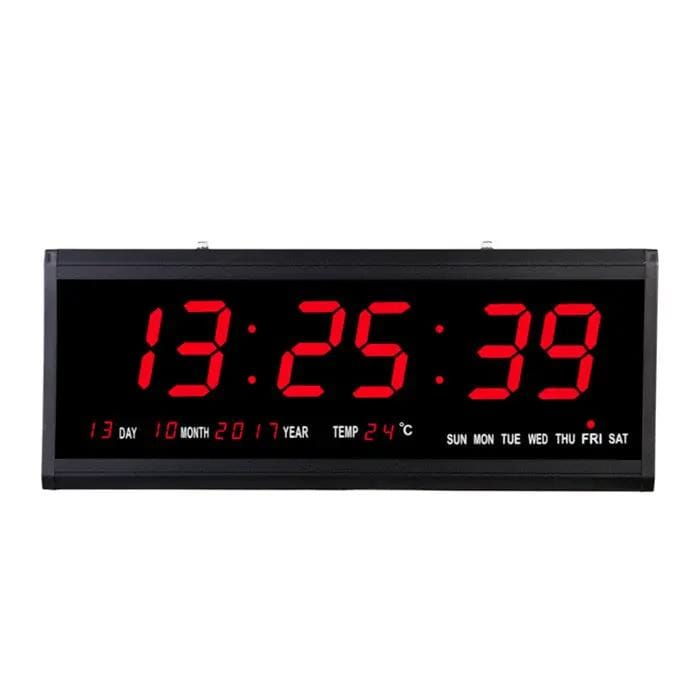 48cm Large Big Jumbo LED Wall Desk Clock Display With Calendar Temperature – view 1