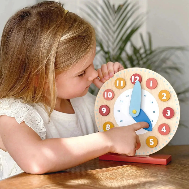 Curious Moonbeam Numeracy Teaching Clock – Mentari | Wooden Educational Toy NZ Teaching Clock – Mentari | Wooden Educational Toy NZ